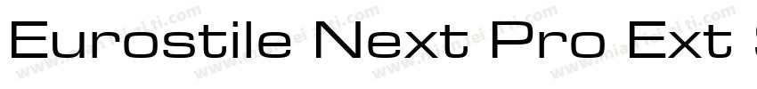 Eurostile Next Pro Ext SmBd字体转换